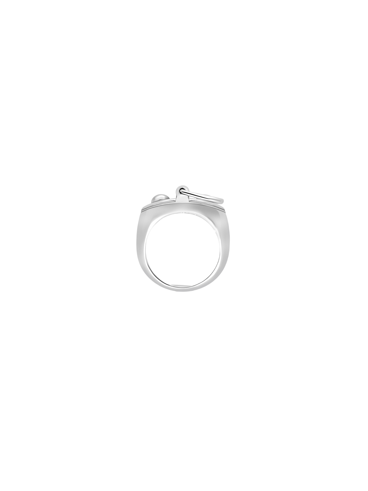 Signet ring rivet silver sm